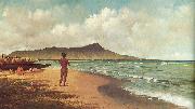 unknow artist Hawaiians at Rest, Waikiki oil painting on canvas